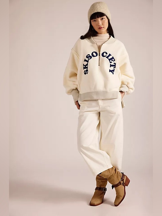 Free People Tops - NWT! Free People x Tricia Fix Ski Society Quarter Zip Sz XS/M/L